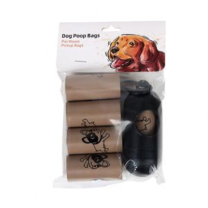 Nouveaux sacs à déjections canines biodégradables 2025, personnalisés par le fabricant, anti-fuite, extra épais, parfum café - Product Image 2