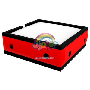Zone de jeu gonflable commerciale pour enfants, fosse à sauts gonflable rouge et noire, équipement de jeu sûr pour intérieur et extérieur - Product Image 2