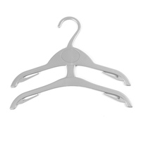 DD4512 Platzsparende Kleiderbügel Schulter Anti-Rutsch-Schrank Kleiderbügel für Mäntel Hemden Kunststoff Trocken reinigung Shop Kleiderbügel