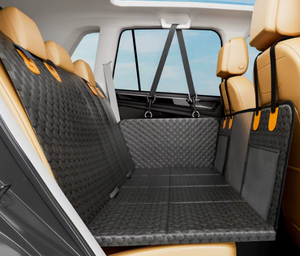 Premium Pet Car <span class=keywords><strong>Hammock</strong></span>-Protector de asiento de vehículo reforzado de 8 secciones, antideslizante y resistente a la masticación para accesorios de viaje para perros - Product Image 6