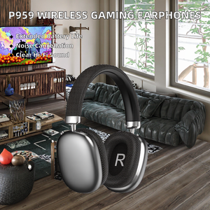 Auriculares Inalámbricos Bluetooth para Juegos, con Cancelación de Ruido Activa (ANC) y Cancelación de Ruido Ambiental (ENC) PRO MAX, Color Azul, Cobertura Total, Gran Éxito de Ventas Transfronterizo - Product Image 2