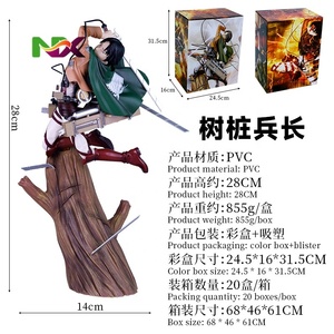 Figura de Levi de Ataque a los Titanes, Modelo de Escena, Capitán, Anime, Regalo, Decoración, Coleccionable, Dropship - Product Image 3