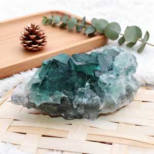 Cristalli Naturali Grezzi all'Ingrosso, Rocce Minerali di Fluorite Verde, Cluster di Specimen per Decorazione - Product Image 3