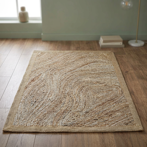 Alfombras de yute naturales hechas a mano con material de fibra orgánica para interiores decorativos del hogar alfombras tejidas para áreas de estar y comedor - Product Image 2