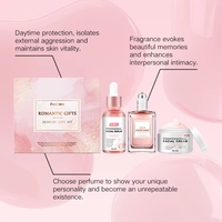 Ensemble de soins de la peau pour le visage hydratant rose, anti-âge, raffermissant et éclaircissant, à l'acide hyaluronique, à la niacinamide et à la vitamine E, marque privée