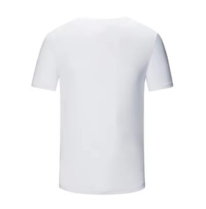 T-shirt personnalisable imprimé pour femmes et hommes, en polyester, pour le sport et la gym, coupe classique, couleur unie, tricoté - Product Image 3
