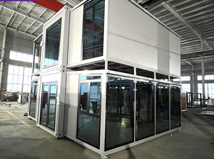 บ้านคอนเทนเนอร์แบบปีกคู่ขนาด 40 ฟุต 2 ห้องนอน โครงสร้างเหล็กแบบขยายได้ ติดตั้งนอกสถานที่ ยี่ห้อ Yi Yu สำหรับโรงเรียน/<span class=keywords><strong>โรงแรม</strong></span>/โรงพยาบาล - Product Image 2