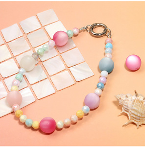 10 мм 16 мм 20 мм новое поступление кошачий глаз бисер Акриловые цветные диспергированные бусины ручной работы DIY бисер брелок аксессуары - Product Image 4