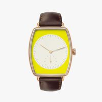 Jam Tangan Kulit Pria Wanita Bentuk Bulat Stainless Steel Klasik Modern Baru Tahan Air Kristal Safir