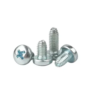 China Supplier High Strength Machine M6 M5 M4 M3 M2 Cross Slot Pan Round Head Triangular Self Tapping Screw