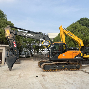 Excavadora de cadenas usada de 22 toneladas HYUNDAI 220-9S con motor Cummins original, excavadora de minería HYUNDAI 220 225 215 305 - Product Image 3