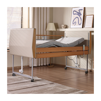 Lit médical en bois pour soins à domicile, mobilier hospitalier pour personnes âgées, lit de soins infirmiers IEC 60601 pour usage domestique