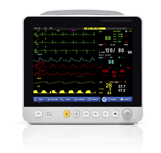 High Quality Factory Price 12.1 Inch Multi-Parameter Patient Monitor Medical Device for Hospital ETCO2 Patient Monitor