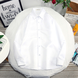 Camisa blanca de manga larga de Color de otoño <span class=keywords><strong>para</strong></span> hombre, vestido profesional, ropa de hombre gordo de talla grande a la moda <span class=keywords><strong>para</strong></span> foto de boda - Product Image 6
