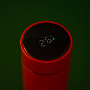 Botella de Agua Inteligente con Medidor de Temperatura LED Personalizada de 500 ml, Taza Térmica de Acero Inoxidable 304, Termómetro, Vaso Térmico - Product Image 2