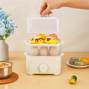 Cuiseur <span class=keywords><strong>à</strong></span> œufs électrique <span class=keywords><strong>à</strong></span> double couche verticale, conçu pour une cuisson efficace des œufs <span class=keywords><strong>à</strong></span> la maison - Product Image 2