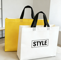 Sac fourre-tout promotionnel personnalisé en tissu non tissé laminé PP, écologique et réutilisable pour les courses