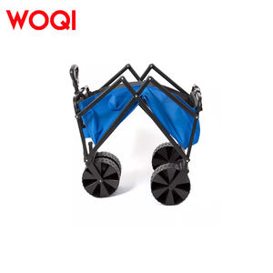 WOQI Wagon de voiture <span class=keywords><strong>utilitaire</strong></span> pliable réglable et robuste chariot de <span class=keywords><strong>camping</strong></span> <span class=keywords><strong>en</strong></span> plein air pour plage pique-nique pliable traction randonnée - Product Image 3
