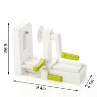 Beste Aanbieding Smile Mom B458 Plastic Spiralisnijder Eco-vriendelijke Multifunctionele Groente- en Fruitspiraalsnijder/Hakker/Rasp Roestvrij staal