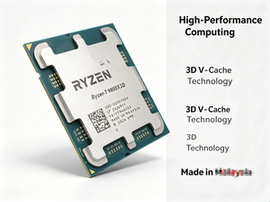 Nouveau processeur R7 9800x3d 2026, processeur de bureau 6 cœurs 5 nm, socket AM4, processeur de jeu, cache L3 32 Mo - Product Image 3