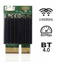 Doble banda 1200Mbps Wi-Fi BT 4,0 802.11ac 2,4G 5G Intel 7260AC AC7260 Tarjeta inalámbrica interna para computadora de escritorio 2,4G 5G