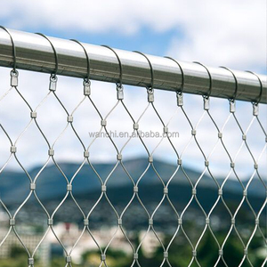 Tuin Metalen Draad Trellis Flexibele Geweven Mesh Dierentuin 304/316 Kabel Volière Netting Architectonische Roestvrijstalen Balustrade Gaas - Product Image 6