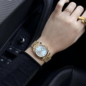 Часы Scottie 9570 Luxury — стильные водонепроницаемые кварцевые часы из нержавеющей стали, модный подарок на День святого Валентина для женщин. - Product Image 4
