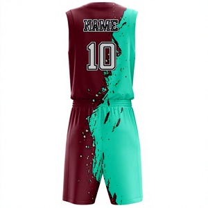 Uniformes de baloncesto juvenil personalizados reversibles con número personalizado y nombre propio diseño impreso de logotipo - Product Image 2