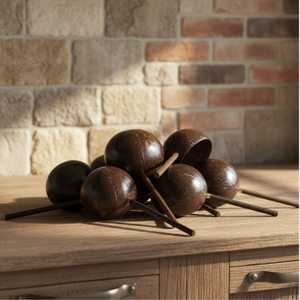 Coconut Shell Masala <b>Spoon</b> Natural Handmade Spice <b>Measuring</b> <b>Spoon</b> Eco Kitchen Utensils - Product Image 3