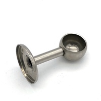 Support de rail de penderie en acier inoxydable pour tube de suspension