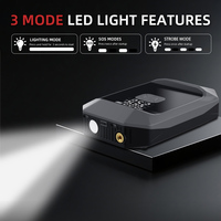 Jump Starter BARU 10000mAh 4 in 1 dengan Starter Baterai, Lampu LED Multifungsi untuk Motor, Truk, dan Mobil