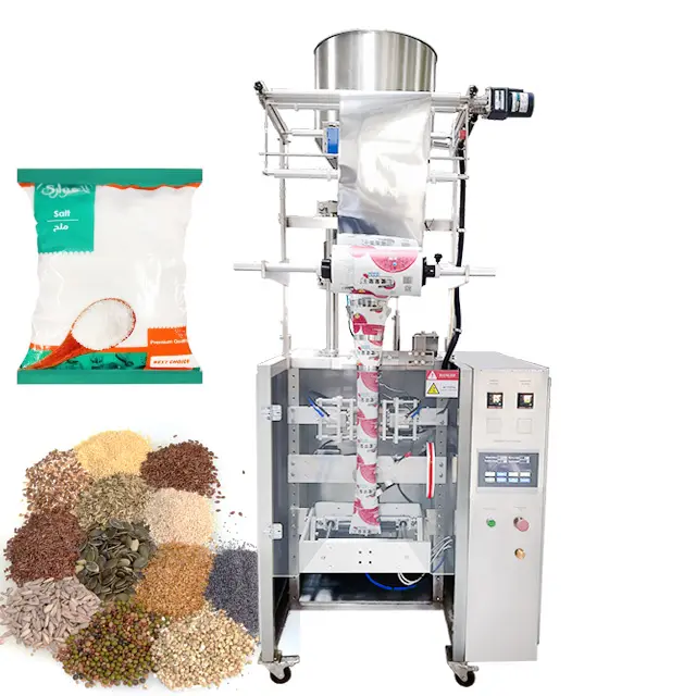 Máquina econômica de embalagem de grãos de feijão com enchimento volumétrico de 500g e 1kg de açúcar e sal