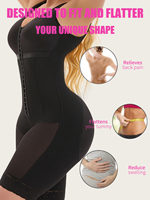 Langqin Femmes Colombianas Haute Compression Body Respirant Taille Formateur Corset Body Shaper Post Chirurgie Sous-Vêtements