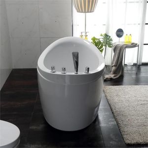 Baignoire Spa Bébé Moderne Autoportante en Acrylique 1,2 m avec Fonction de Trempage et Vidange, Utilisation Intérieure/Extérieure, Design <span class=keywords><strong>Bulle</strong></span> pour Salle de Bain de Villa - Product Image 2