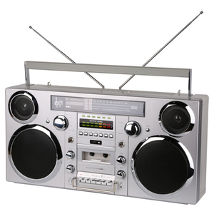 เครื่องบันทึกเสียงแบบพกพาสไตล์เรโทรสั่งทำจากโรงงาน พร้อมวิทยุ FM AM ช่องเสียบ USB TF บลูทูธ บูมบ็อกซ์ สำหรับงานปาร์ตี้ที่บ้านหรือเป็นของขวัญ - Product Image 3