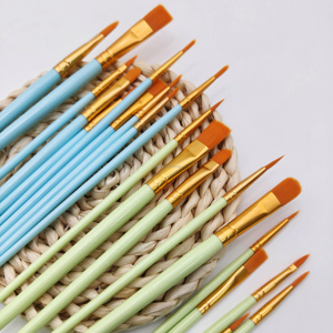 Artecho Pinceau pour la peinture artistique Manche en plastique Pinceau en <span class=keywords><strong>nylon</strong></span> pour la peinture acrylique/aquarelle/gouache/huile - Product Image 5