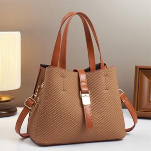 Sacs à main pour femmes au design tendance, sacs à bandoulière, fermeture à fermoir, matériau PU, décoration de verrouillage, automne/printemps - Product Image 6