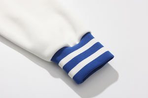 2025 personnalisable 100% coton femmes Baseball veste université uniforme manteau couleur bloc décontracté hiver doublé Style en gros OEM - Product Image 5