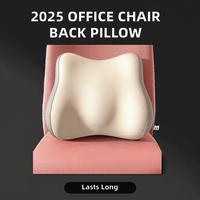2025 chaise de bureau tricotée oreiller de soutien du dos coussin en mousse à mémoire de forme douce pour les douleurs lombaires soins infirmiers Camping hôtels de couchage