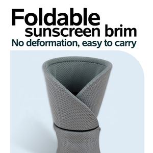 Shuntaixin ajustable antideslizante sudor guía deportes vacío <span class=keywords><strong>superior</strong></span> personalizado visera plegable sombrero para el sol gorra para mujer hombres banda elástica - Product Image 3