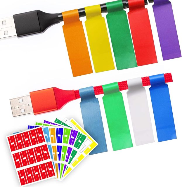 Hot Seal Custom Cable Labels Waterproof Cable Tags Wire Labels Support Laser Printer and Handwriting for Cable Management