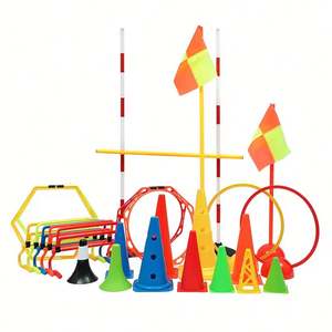 50 packs de cônes d'entraînement d'agilité de 7,5 pouces avec sac de transport, cônes de marquage sportifs pour le football, les exercices de vitesse et la remise en forme des enfants - Product Image 2