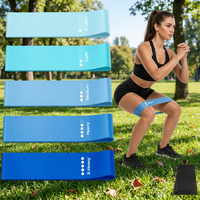 Juego de Bandas de Resistencia para Pilates, Bandas de Ejercicio de Látex para Yoga y Gimnasio, OEM