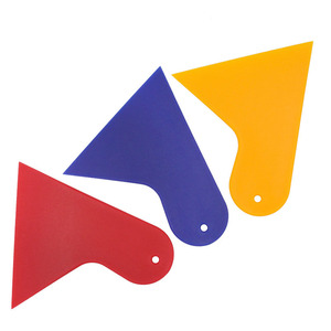 Xe cửa sổ phim giống cây chổi màu vàng dày nhựa tam giác tip scraper cho vinyl bọc sticker tự động cửa sổ Tint phim cài đặt công cụ - Product Image 5