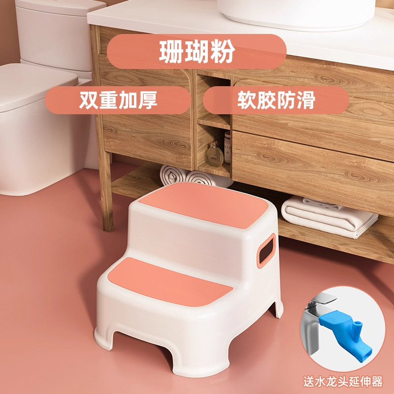 Upgraded anti-slip design - Pink [Blue faucet extender]