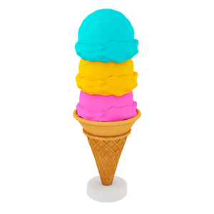 Sculpture de cône de crème glacée personnalisée, colorée et écologique pour l'affichage extérieur des magasins de crème glacée, en fibre de verre brillante pour l'entrée des magasins - Product Image 6