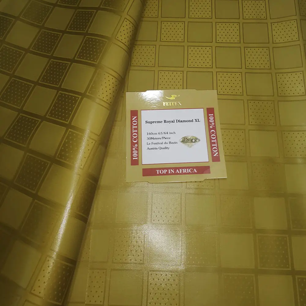 Feitex Bazin Riche 8080 XL Guinea Brocade Highest Quality Customized Designs African Tissu Factory