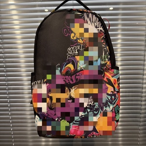 Oem phim hoạt hình hộp sọ phong cách trường Ba lô thời trang không thấm nước polyester lót dây kéo đóng cửa món quà hoàn hảo cho bé trai sinh viên - Product Image 4