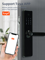 Hoogwaardige anti-diefstal vingerafdruk Tuya APP WIFI afstandsbediening ontgrendeling 6068 insteekslot slimme slot camera glazen deur aluminiumlegering cloud