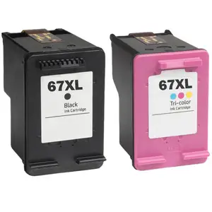 MaiGe Compatible with HP 67XL High Yield Black And Tri Color Ink Cartridges